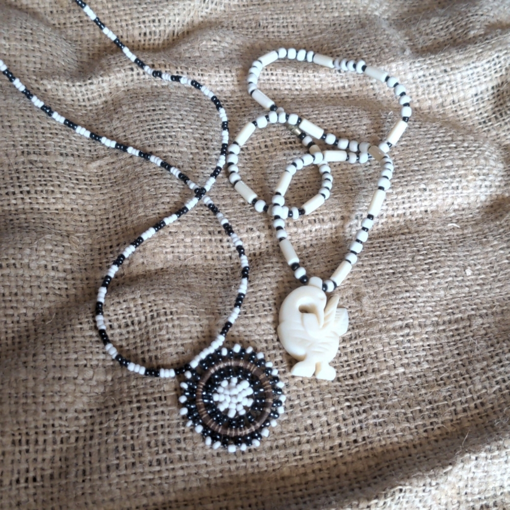 Beaded necklaces